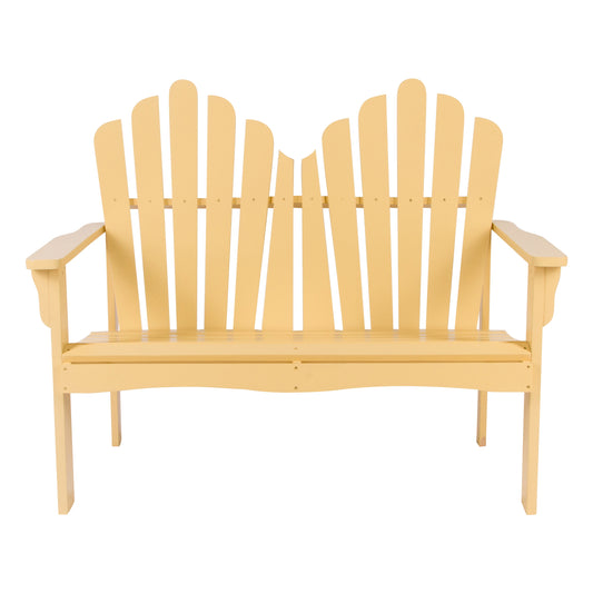 Shine Company 4681 49.5-in W x 37-in H Bee's Wax Cedar Love seat Bench