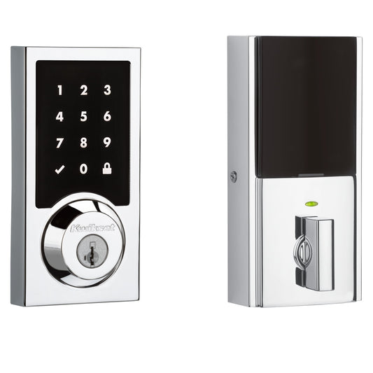 Kwikset Signature Series 916 SmartCode Polished Chrome Smart Lock Electronic Deadbolt Smartkey Touchscreen Keypad 99160-037