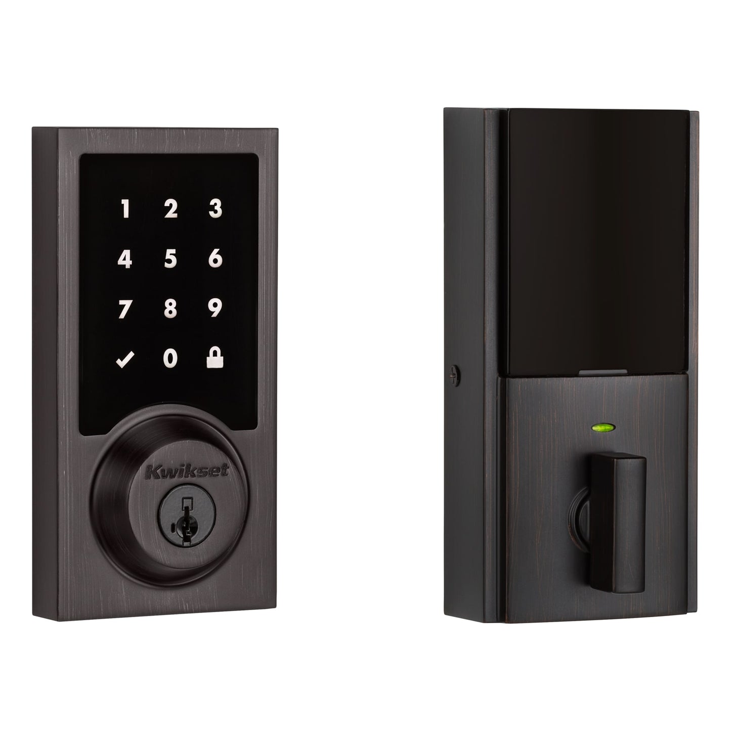 Kwikset 916 SmartCode Venetian Bronze Smart Lock Electronic Deadbolt Smartkey Touchscreen Keypad 99160-035