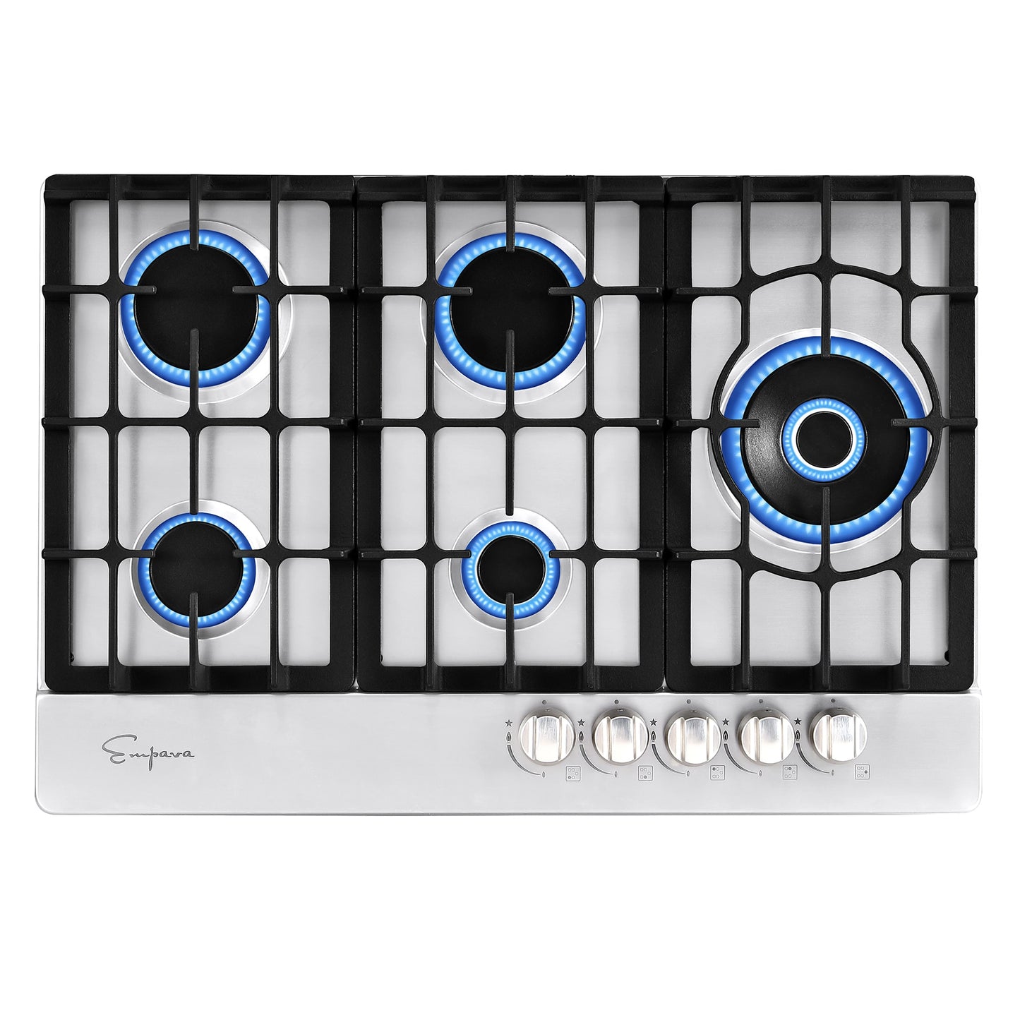 Empava Gas Stove 30-in 5 burners Stainless steel Gas Cooktop