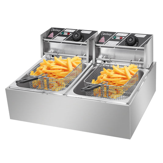 Winado 12.7-Quart Dual Zone Non-stick Deep Fryer 193702355162