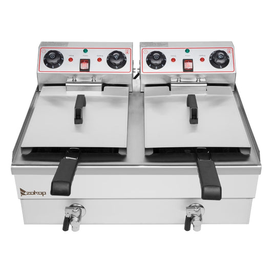 Winado 16.9-Quart Dual Zone Non-stick Deep Fryer 473736517201