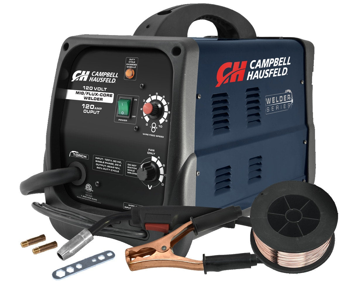 Campbell Hausfeld 120-Volt 120-Amp Mig Flux-cored Wire Feed Welder DW313000