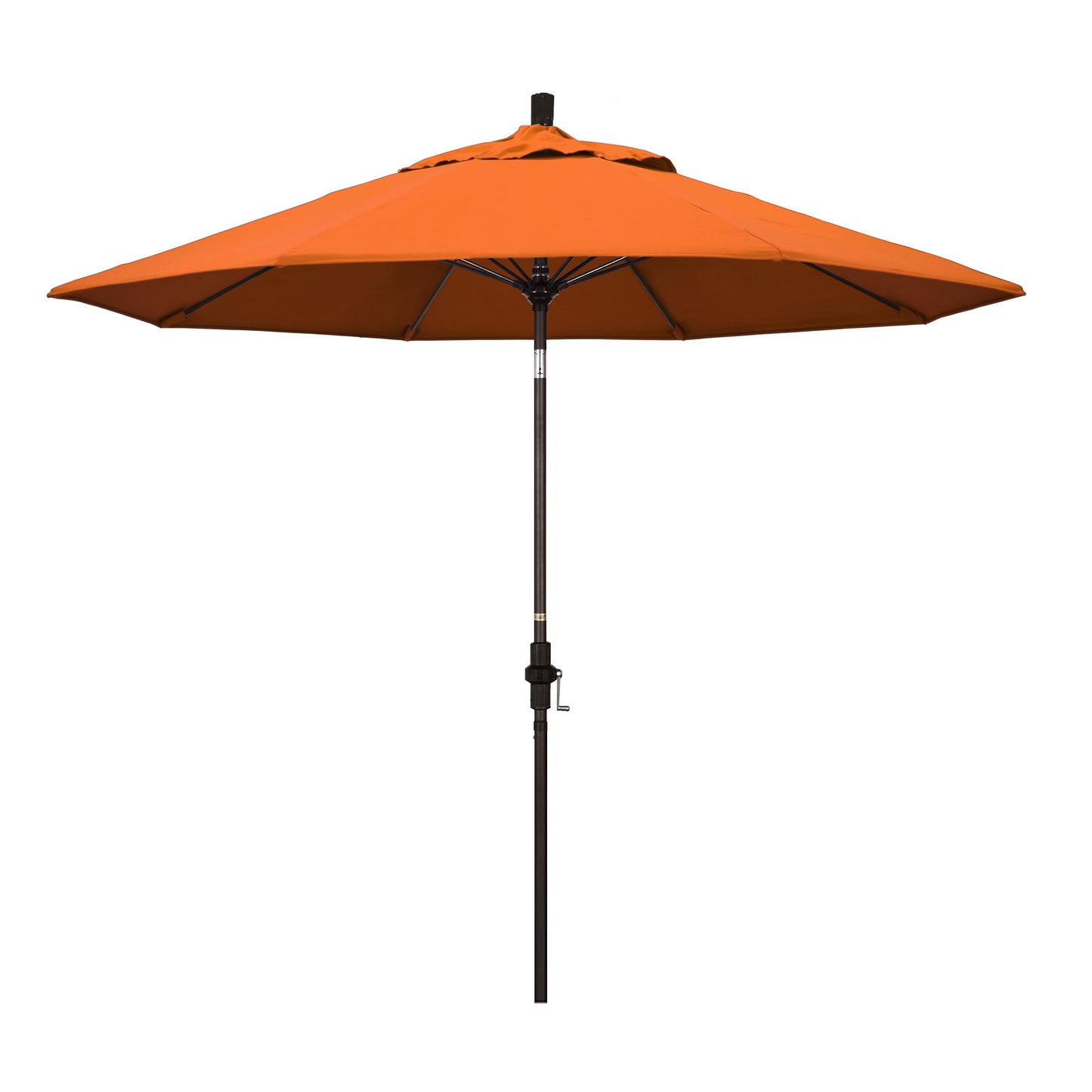 California Umbrella 9-ft Aluminum Orange Auto-tilt Market Patio Umbrella