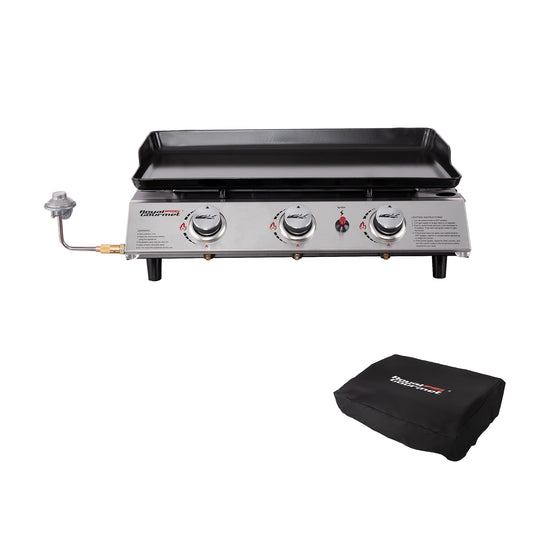 Royal Gourmet 319-Sq in Stainless Steel and Black Portable Liquid Propane Grill PD1302