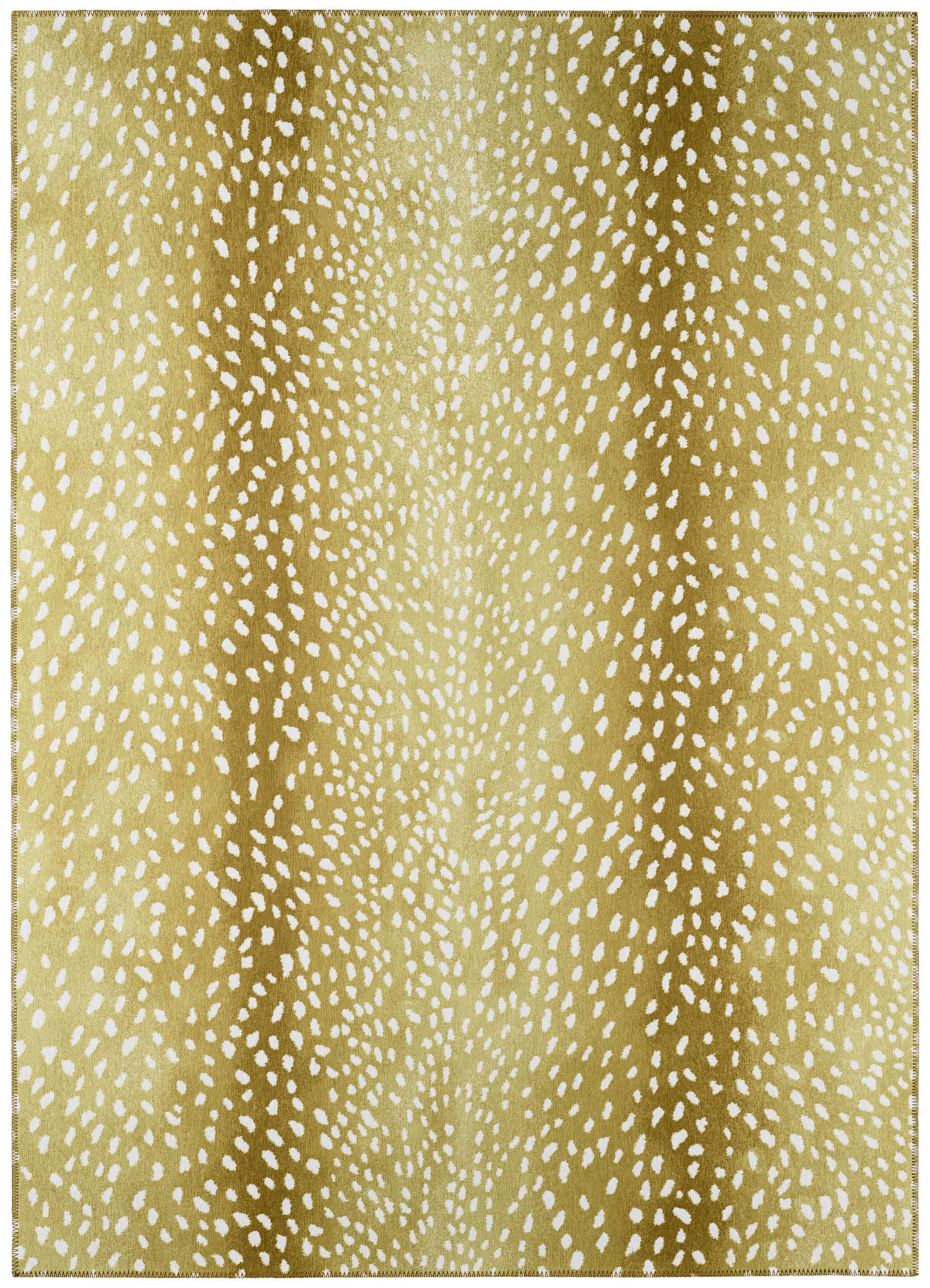 Addison Rugs Safari 9 x 12 (ft) Gilded Rectangular Indoor/Outdoor Animal print Bohemian/Eclectic Area rug