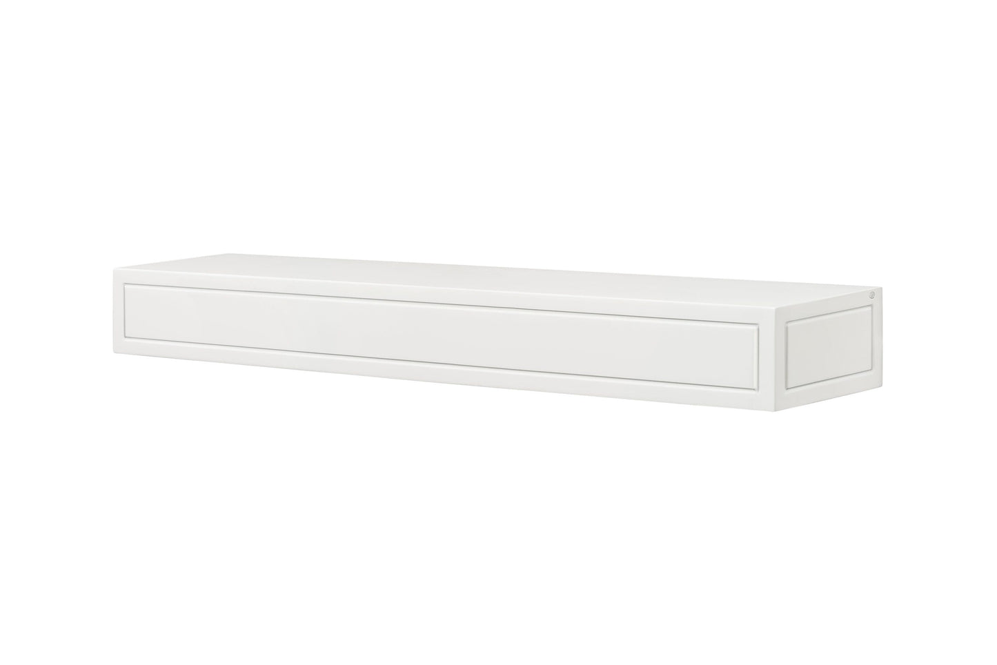 Pearl Mantels 72-in W x 5-in H x 9-in D Crisp White Hollow Mdf Traditional Fireplace Mantel SSUP72612L