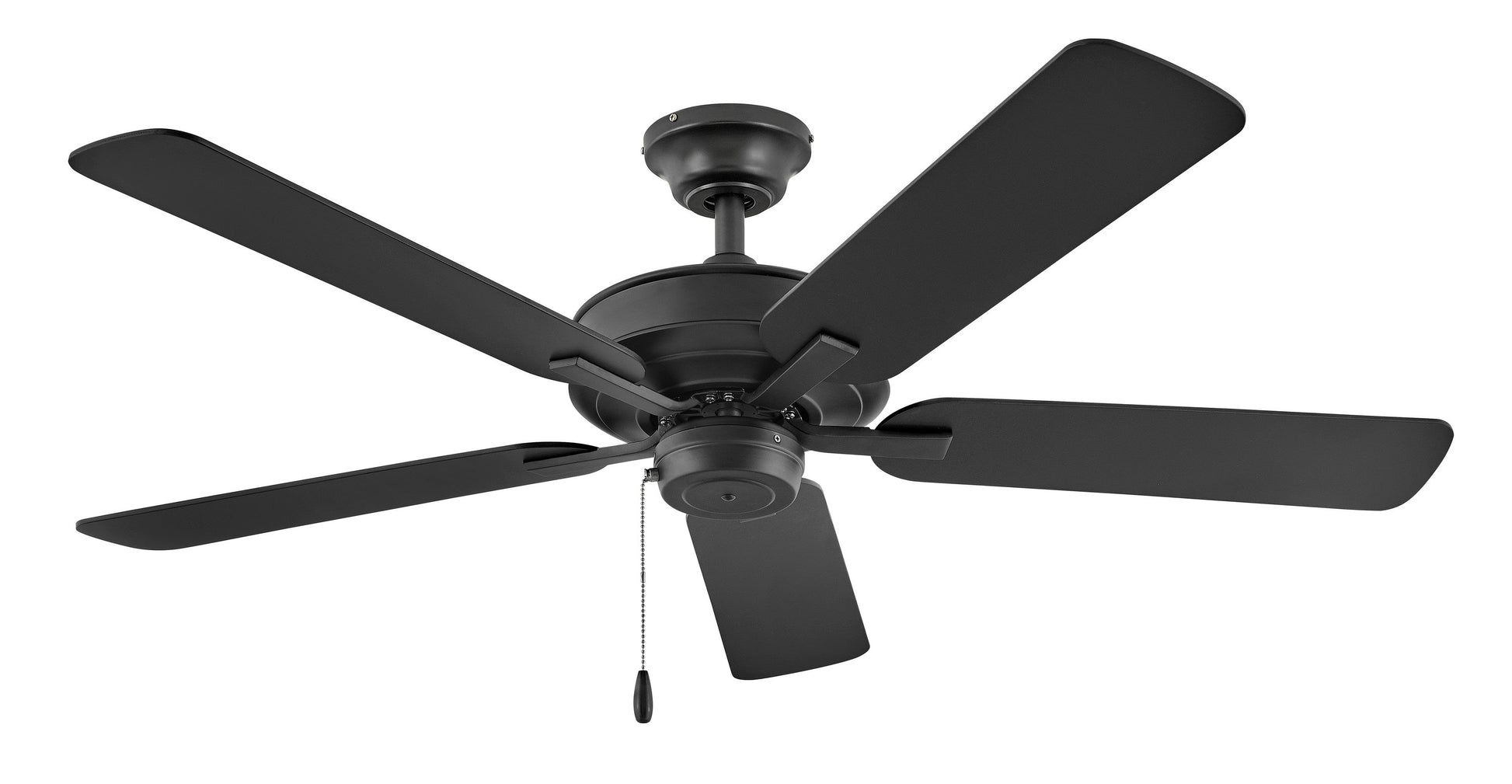 Hinkley Metro Wet 52-in Matte black Indoor/Outdoor Smart Ceiling Fan Light Kit Compatible (5-Blade) 903352FMB-NWA
