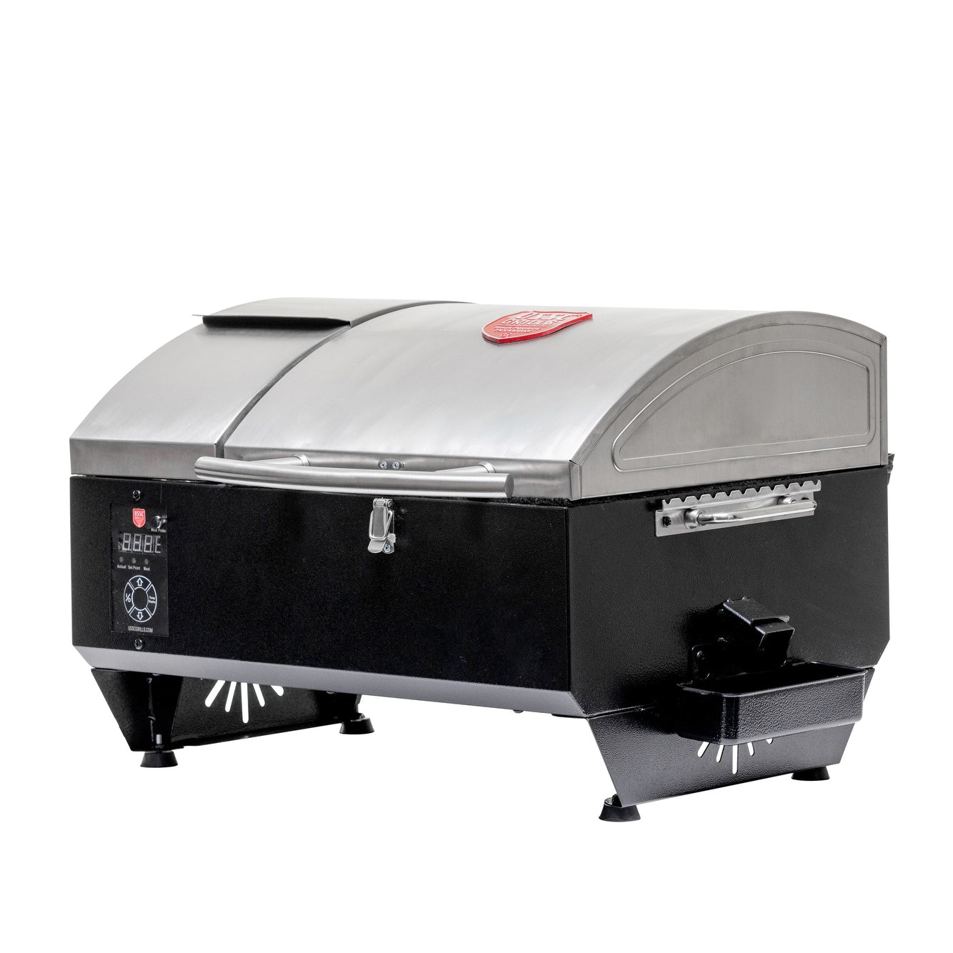USSC Grills 295-Sq in Stainless Steel/Black Pellet Grill USG295SS
