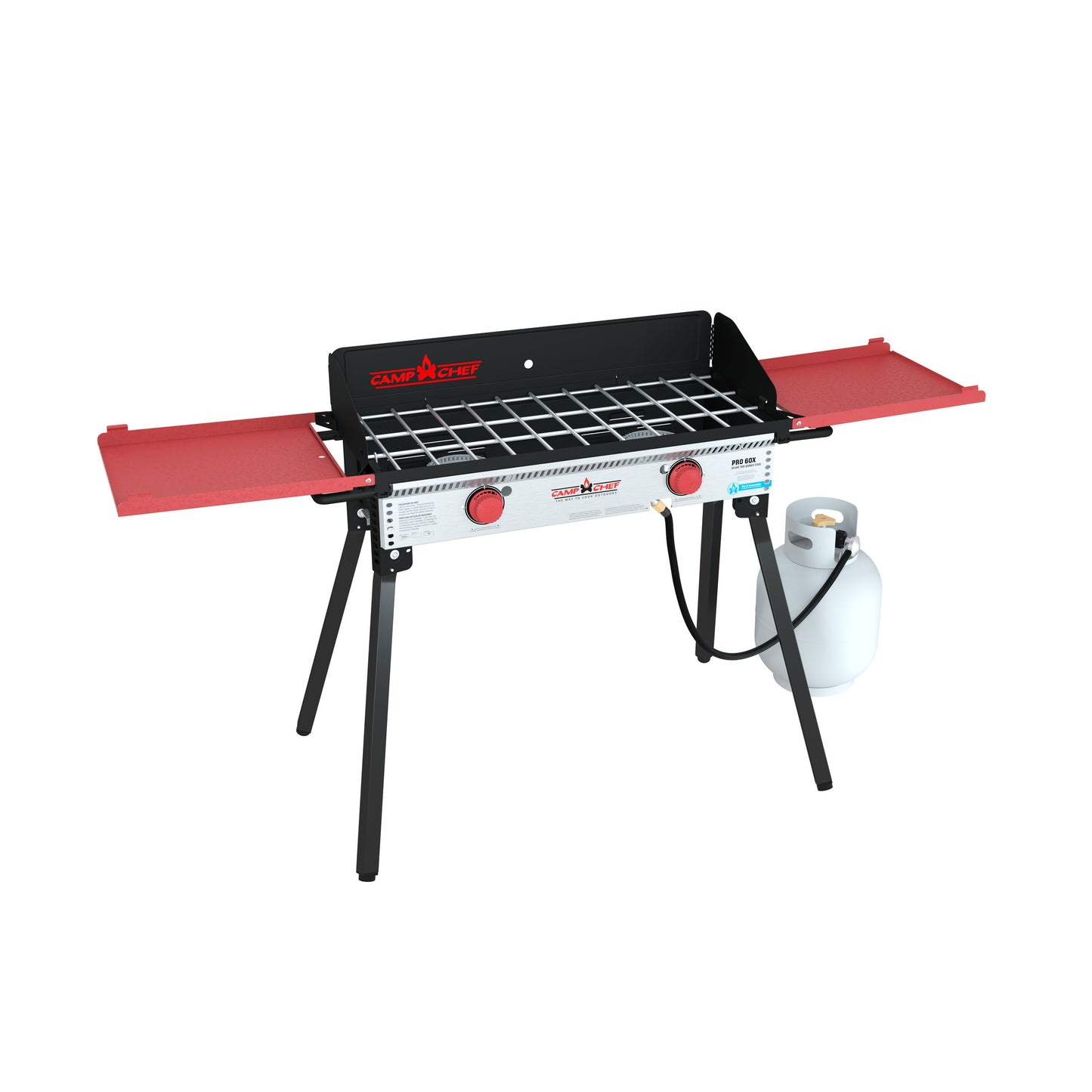 Camp Chef PRO 60X Deluxe 2-Burners Propane Push and Turn Steel Outdoor Stove PRO60X