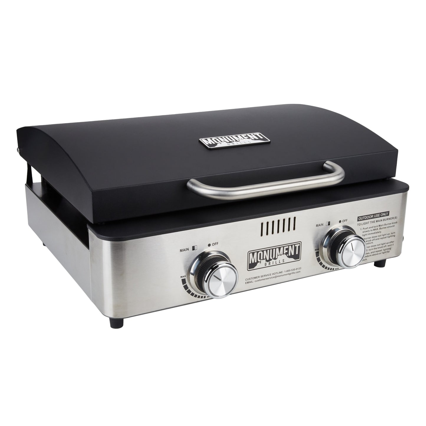 Monument 2-Burner Liquid Propane Flat Top Grill 55000