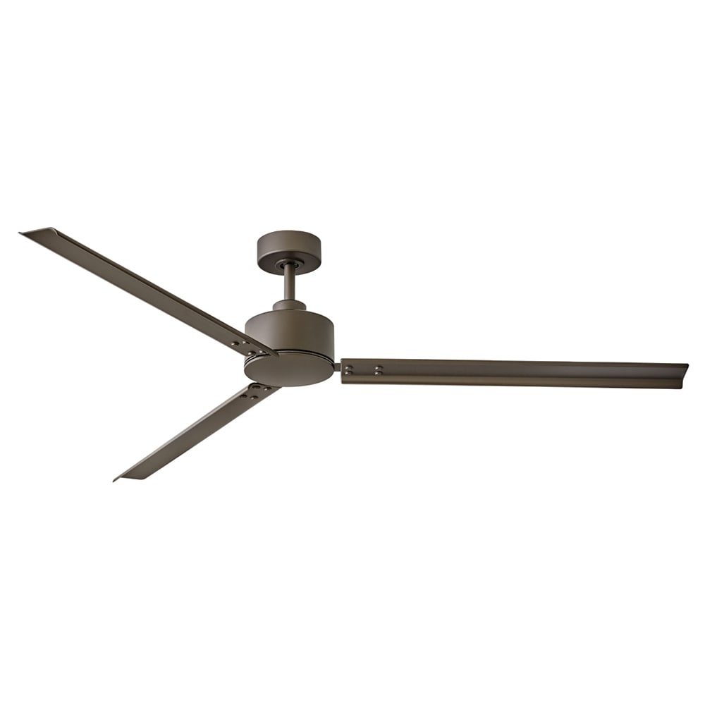 Hinkley Indy 72-in Metallic Matte Bronze Indoor/Outdoor Smart Ceiling Fan and Remote (3-Blade) 900972FMM-NWA