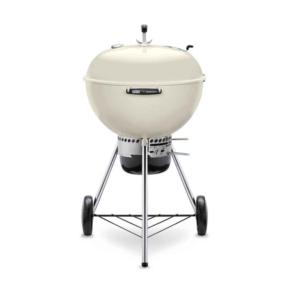 Weber Master-Touch 22-in W Ivory Kettle Charcoal Grill 14505601