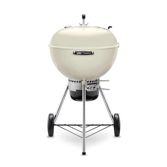 Weber Master-Touch 22-in W Ivory Kettle Charcoal Grill 14505601