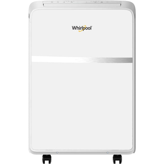 Whirlpool 6500-BTU DOE (115-Volt) White Vented Portable Air Conditioner with Remote Cools 275-sq ft WHAP101BWC