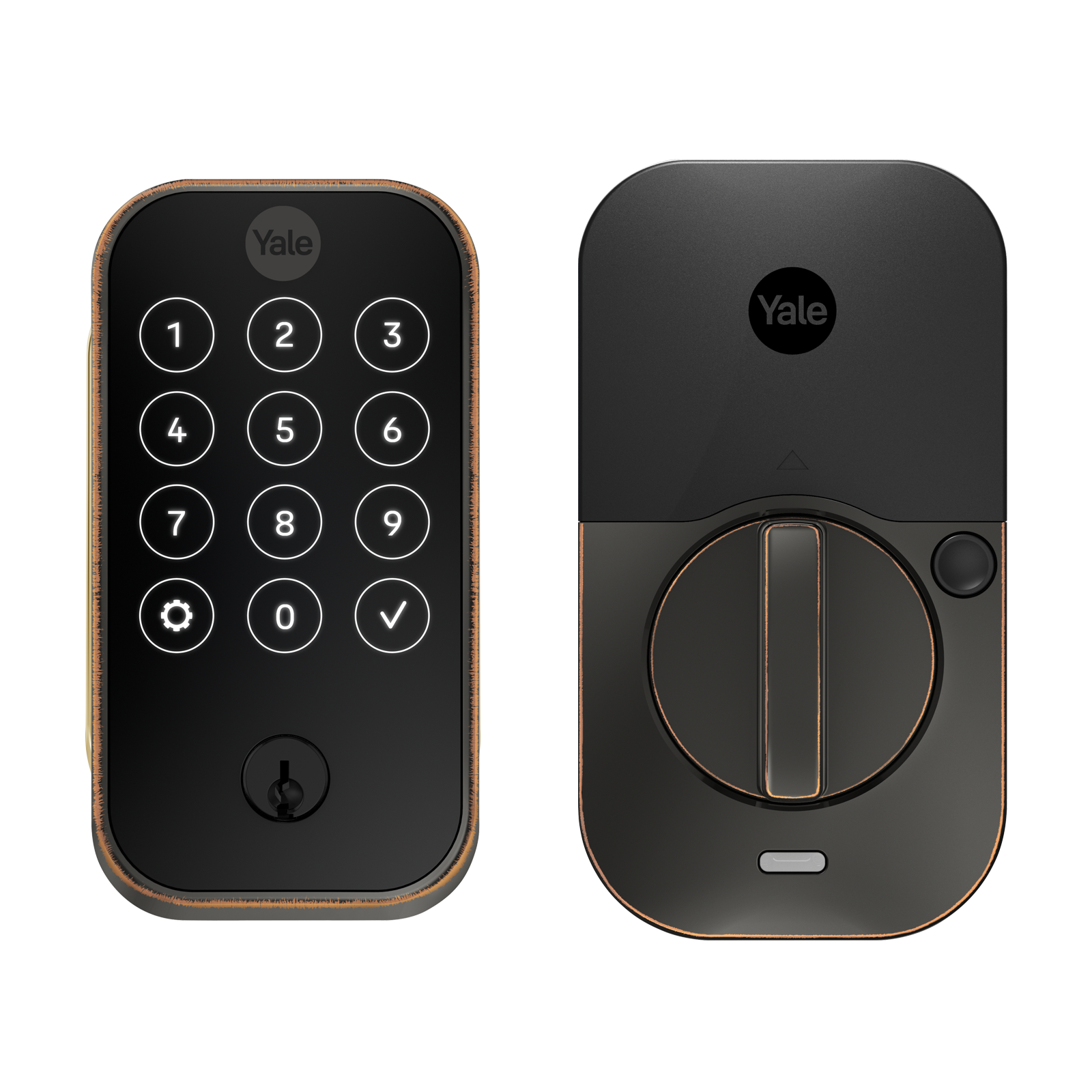 Yale Assure Lock 2 Oil Rubbed Bronze Smart Lock Electronic Deadbolt Bluetooth Touchscreen Keypad YRD420-BLE-0BP