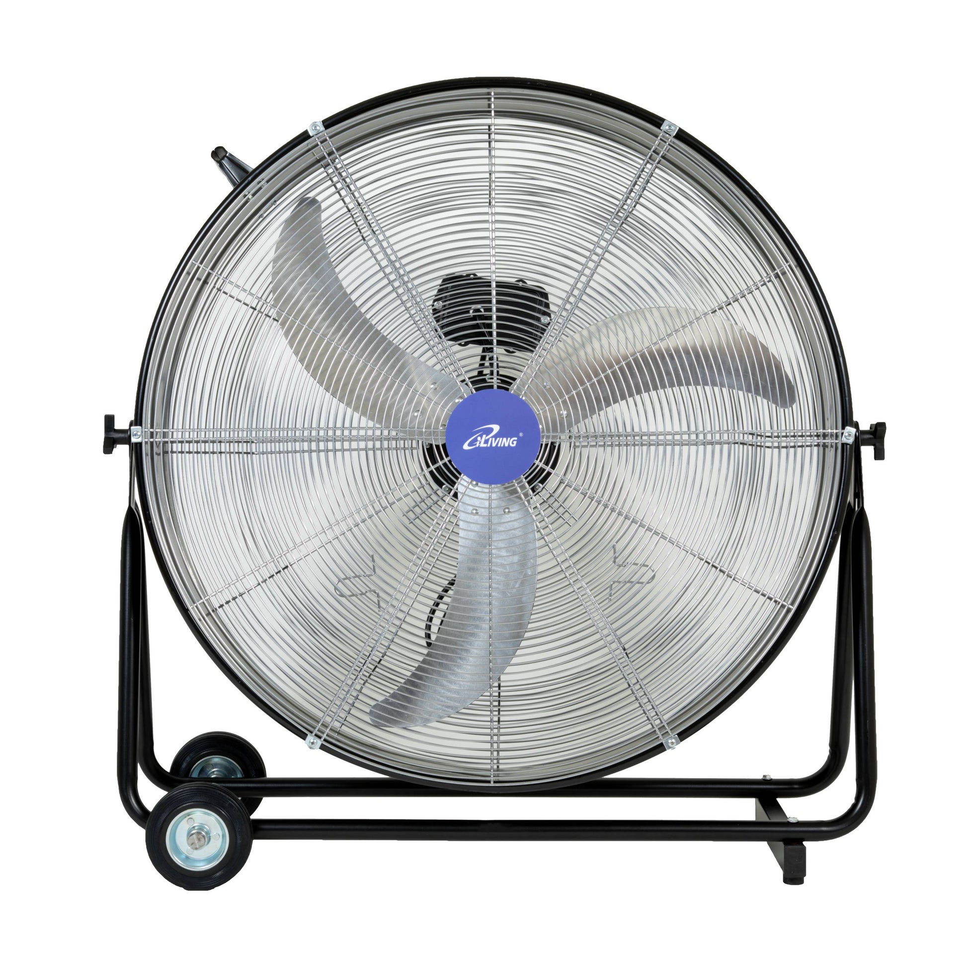 iLIVING 30-in 115-Volt 3-Speed High Velocity Indoor Black Floor Fan ILG8MF30-83