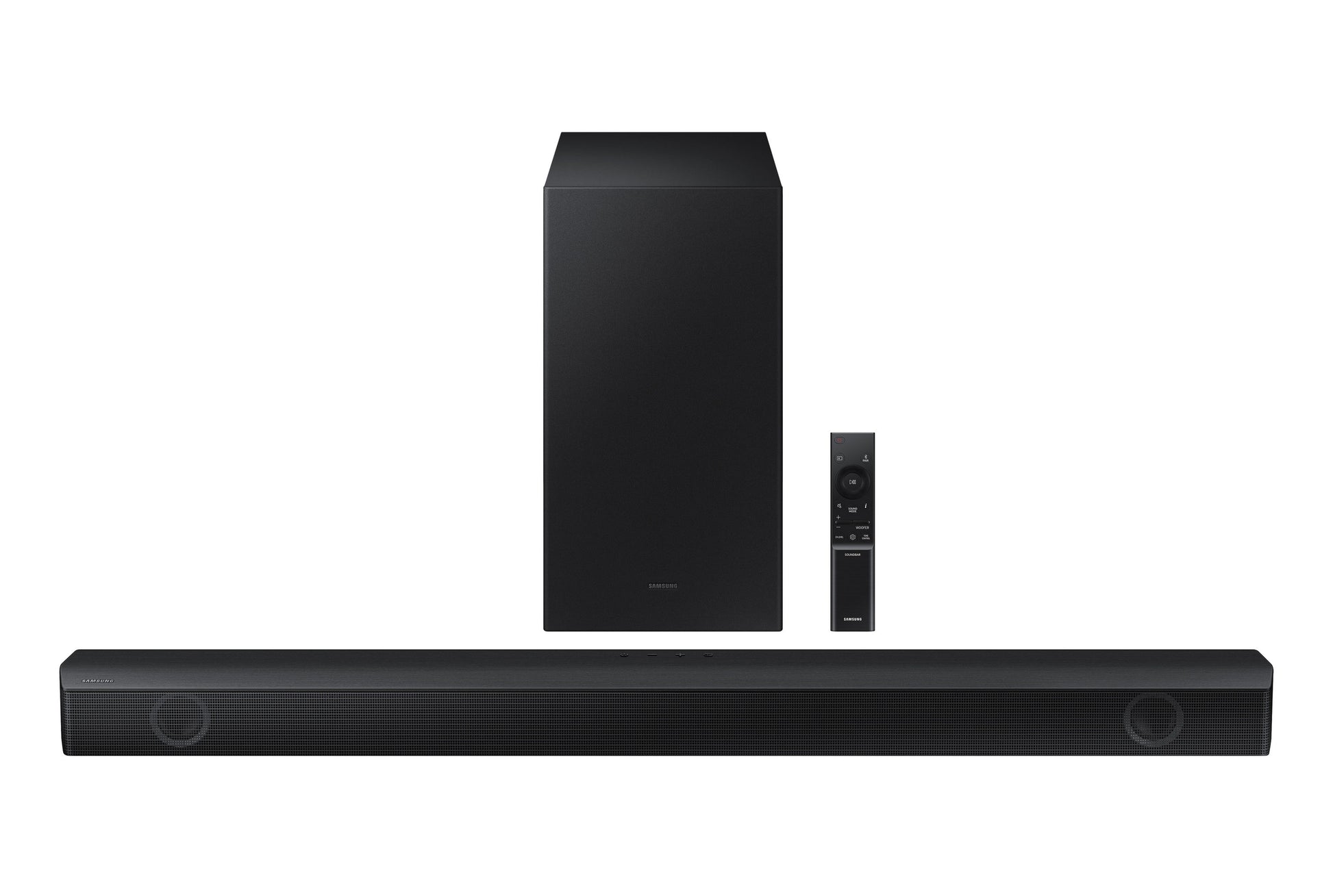 Samsung B Soundbar 2.3-in 2.1-Channel Bluetooth Compatibility Black Sound Bar HW-B550/ZA