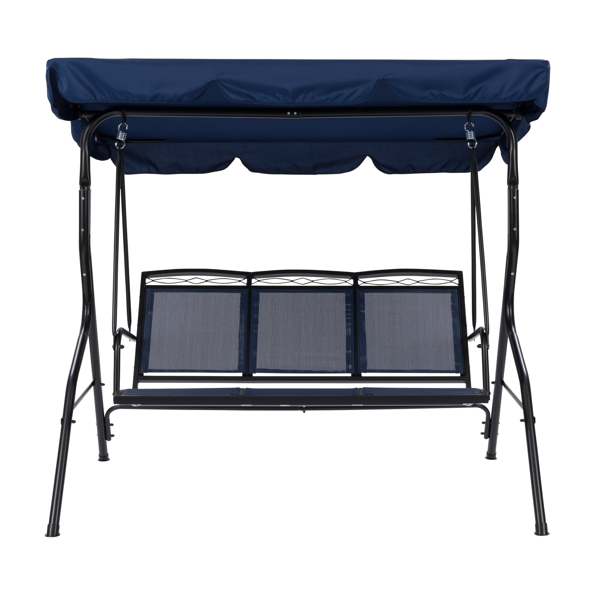 CorLiving Veda 3 -person Navy Blue Steel Outdoor Swing