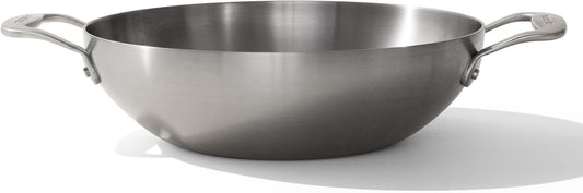 Made In Cookware - 10" Stainless Steel Kadai Pan - 5 Ply Stainless Clad - Professional Cookware - Induction Compatible