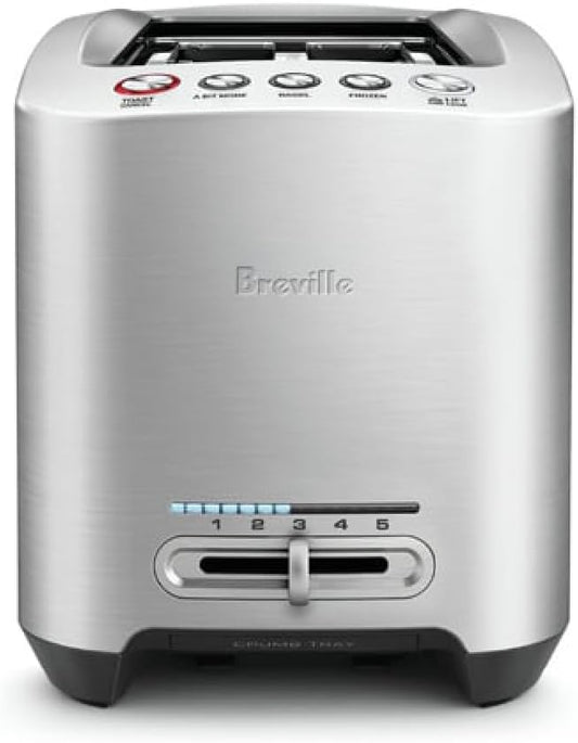 Breville BTA820XL Die-Cast Smart Toaster, 2 Slice, Brushed Stainless Steel
