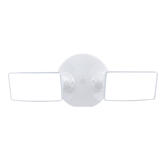 HALO TGS Floodlight 2500-Lumen 20.9-Watt White Line Voltage Hardwired Smart LED Flood Light TGS2SCS2FSBLE40AW