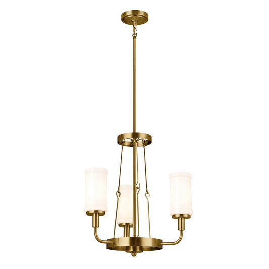 Kichler Vetivene 3 -Light Gold French country/cottage For Use in Bedrooms, Dining Rooms, Foyers, Kitchens, Living Rooms Chandelier 5265489