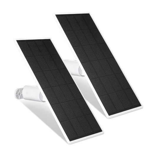 Wasserstein Solar Panel for Google Nest Cam Outdoor or Indoor White Solar Panel (2-Pack) 4895230318201