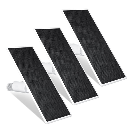 Wasserstein Solar Panel for Google Nest Cam Outdoor or Indoor White Solar Panel (3-Pack) 4895230318218