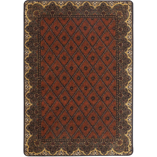 American Dakota 5 x 8 (ft) Tufted Chestnut Rectangular Indoor Lodge Area rug