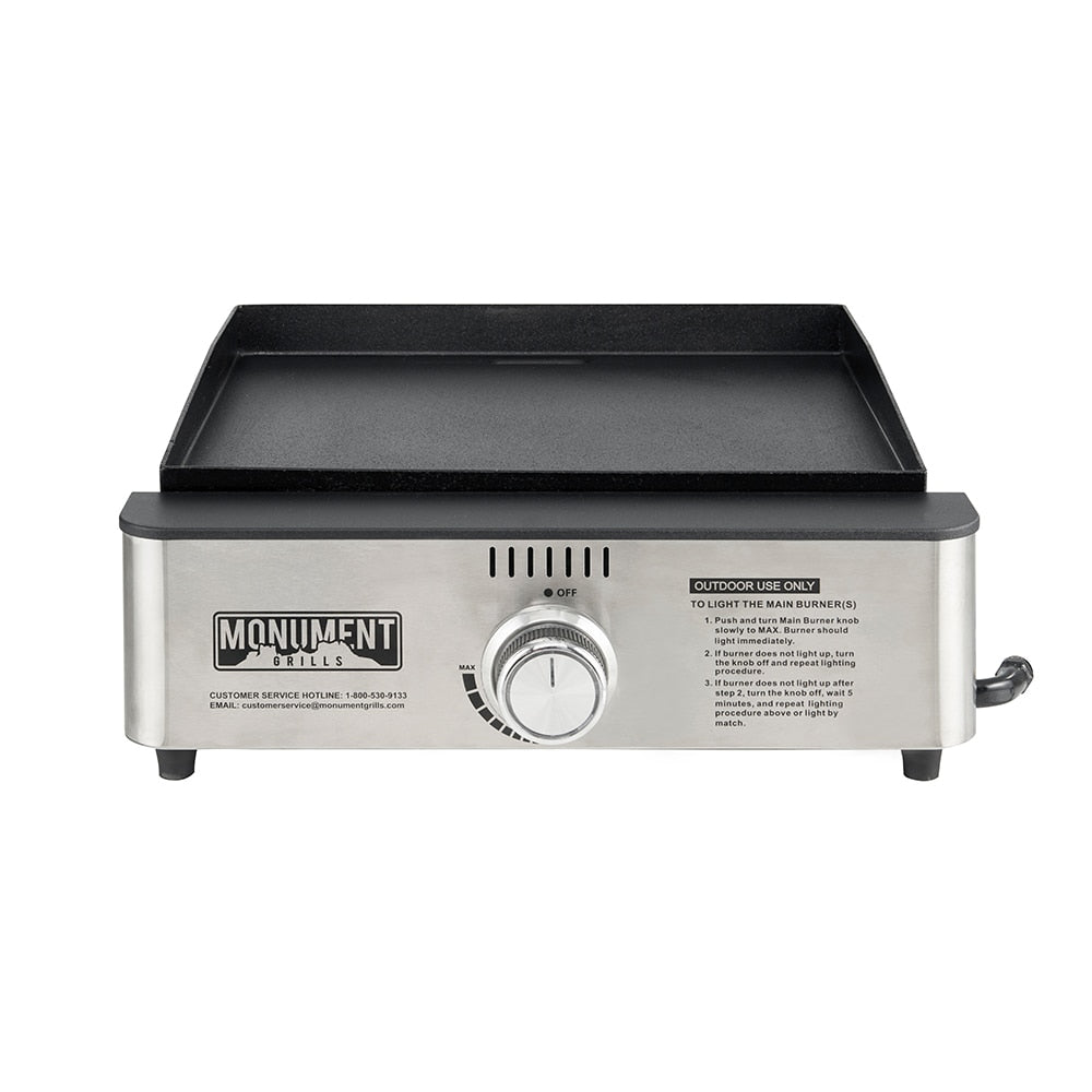 Monument 253-Sq in Black and Stainless Steel Portable Gas Grill 53000