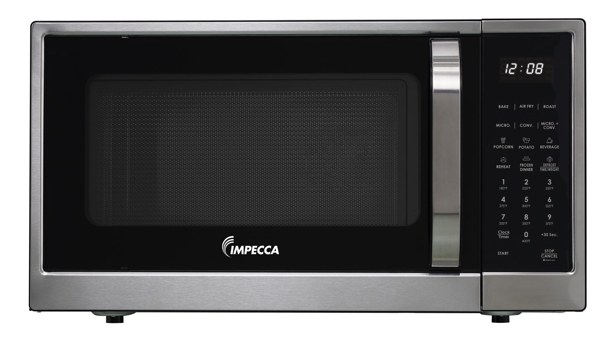 Impecca 1.3-cu ft 1000 -Watt Air Fry Countertop Convection Microwave ( Stainless Steel )