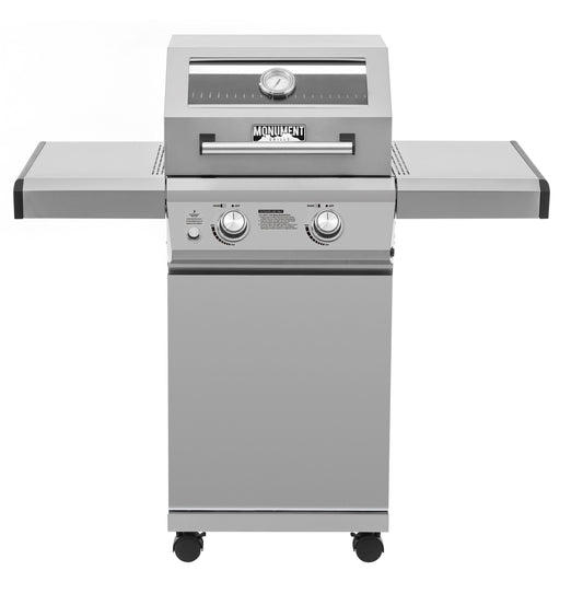 Monument Clearview Stainless Steel 2-Burner Liquid Propane Gas Grill 14633