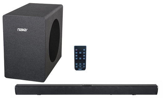 Naxa 39.2-in 1-Channel Bluetooth Compatibility Black Sound Bar NHS-2050