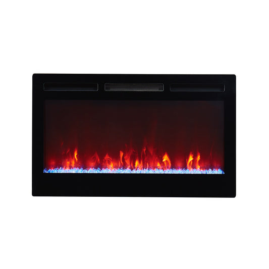 CASAINC 42-in W Black LED Electric Fireplace CA-WMX-RFP-42