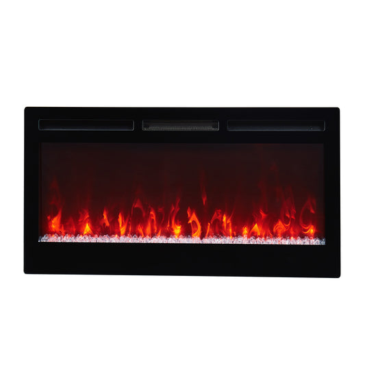 CASAINC 50-in W Black LED Electric Fireplace CA-WMX-RFP-50