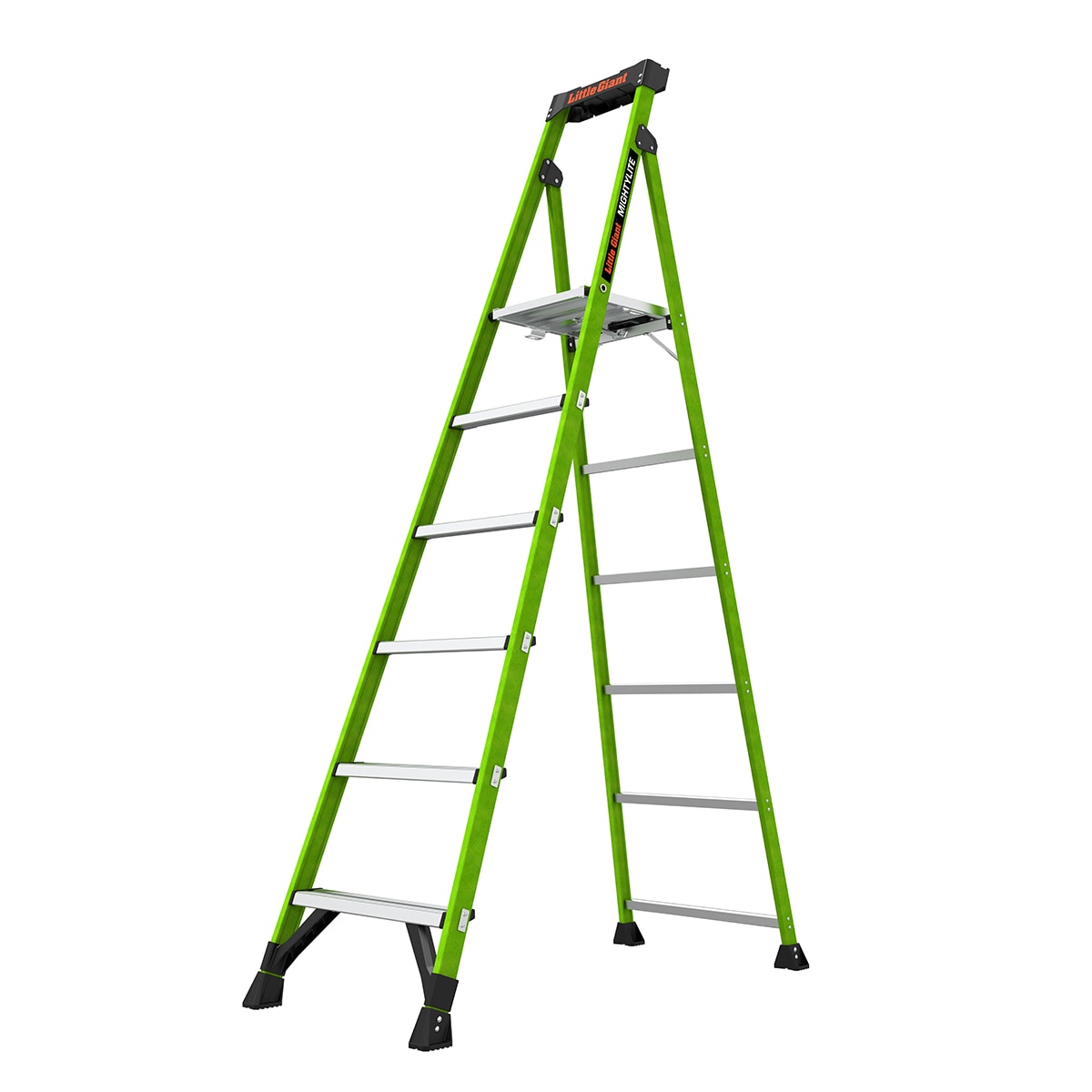 Little Giant Ladders MightyLite 2 8-ft Fiberglass Type 1a- 300-lb Load Capacity Step Ladder 15398-001