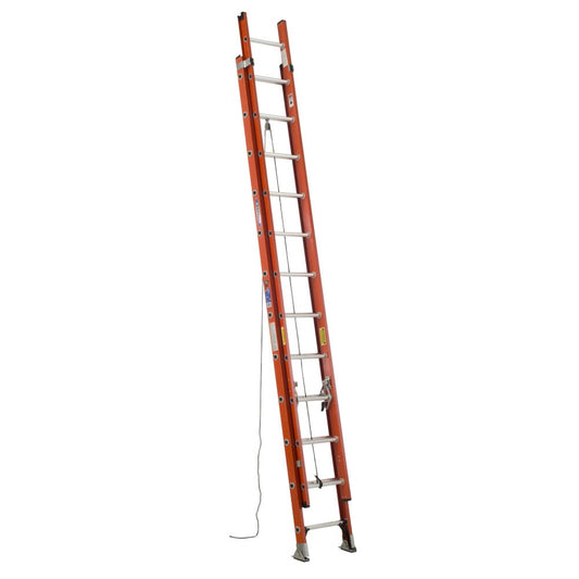 Werner D6200-2 24-ft Fiberglass Type 1a- 300-lb Load Capacity Extension Ladder D6224-2