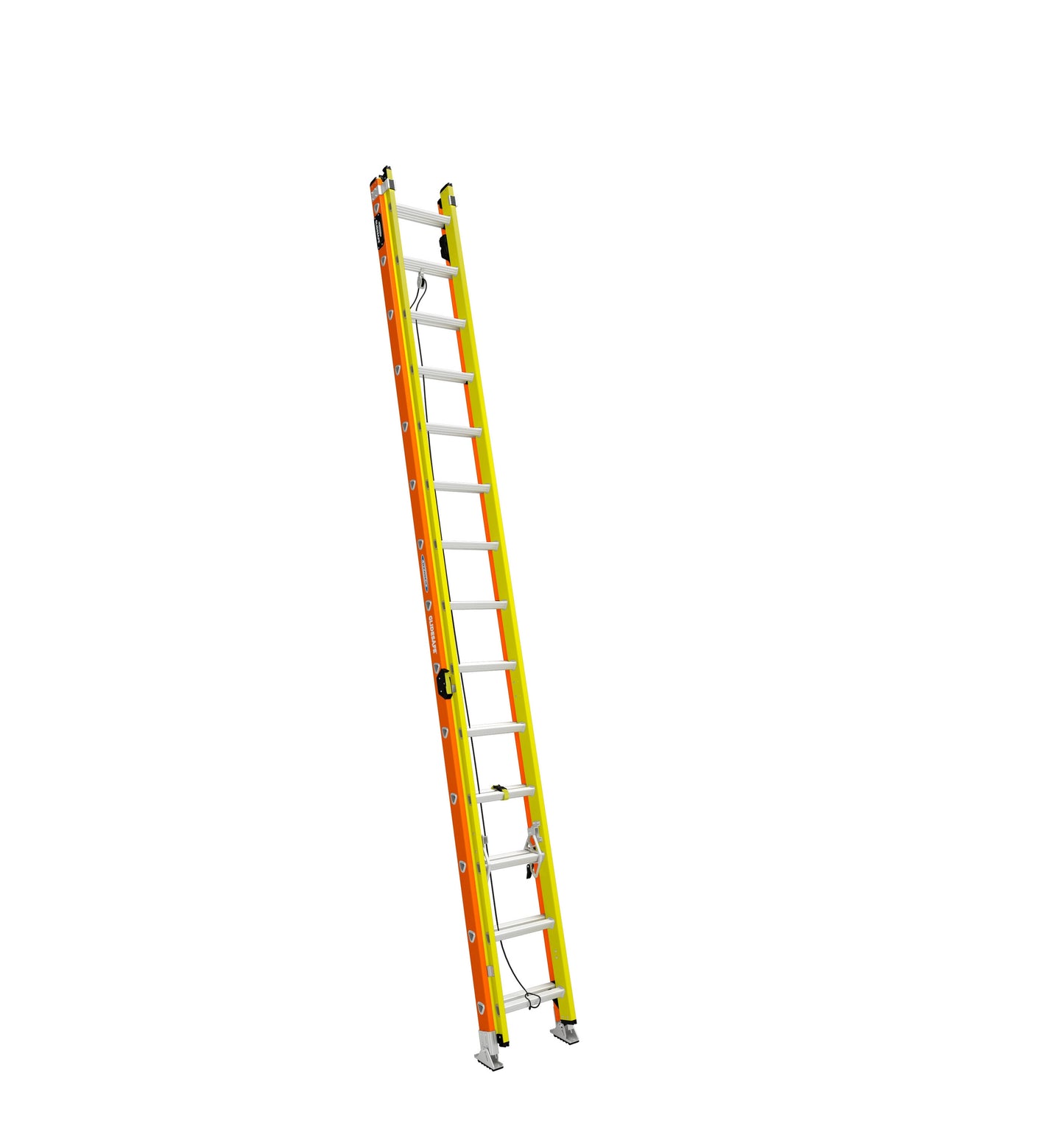 Werner Glidesafe 28-ft Fiberglass Type 1a- 300-lb Load Capacity Extension Ladder T6228-2GS