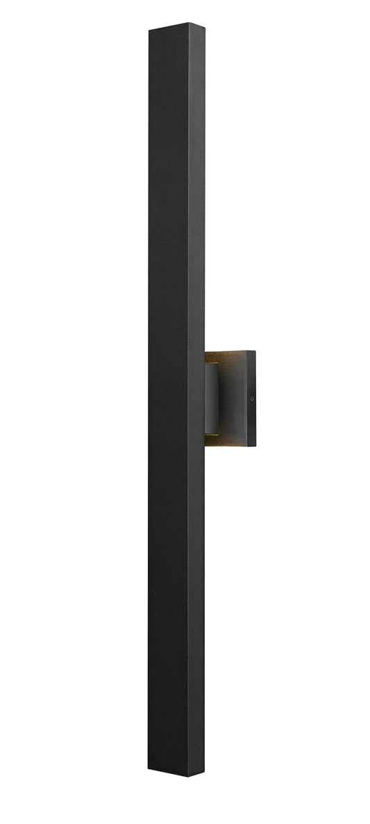 Z-Lite Edge 33.25-in H Black Hardwired Integrated LED Outdoor Wall Light