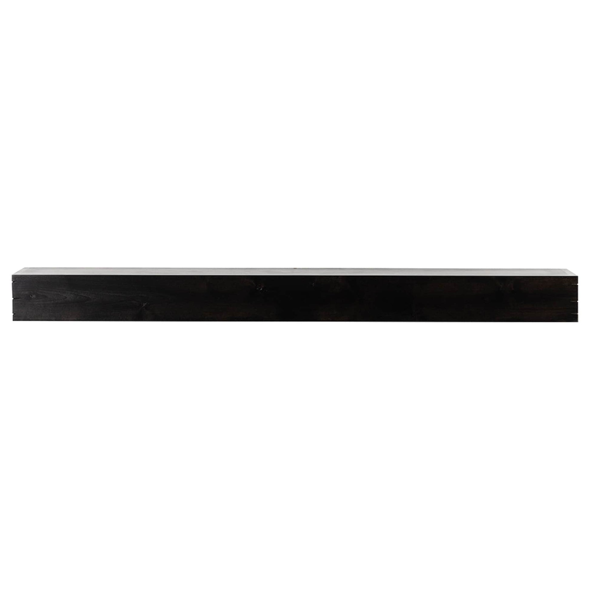 Mantels Direct 60-in W x 5-in H x 8-in D Ebony Alder Modern Fireplace Mantel WALLACE-60-PEC