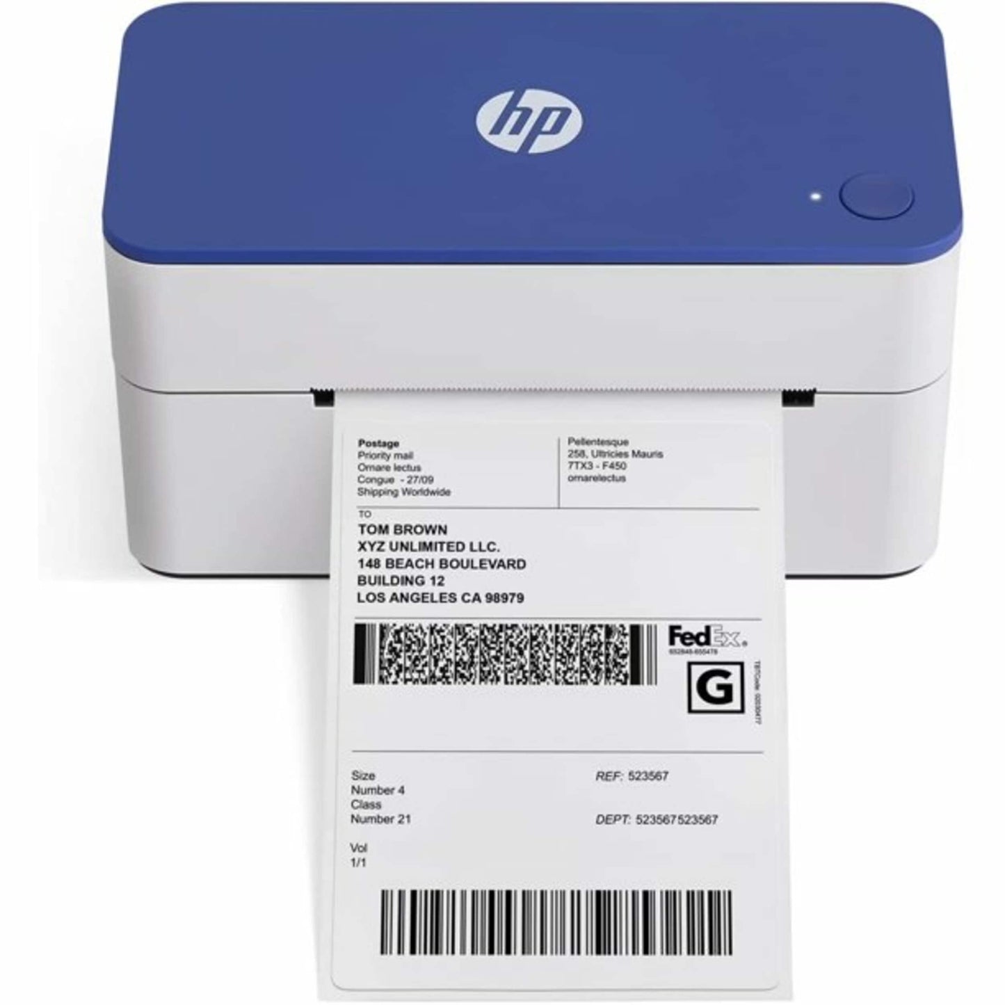 HP HP Shipping Label Printer, 4x6 Compact Thermal Label Printer, 300 DPI Thermal Printer for Home Office HPKE103