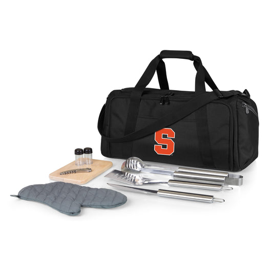 Picnic Time Stainless Steel 9-Piece Grilling Accessory Kit with Heat-Sealed Interior Liner and Multiple Storage Pockets 757-06-175-544-0