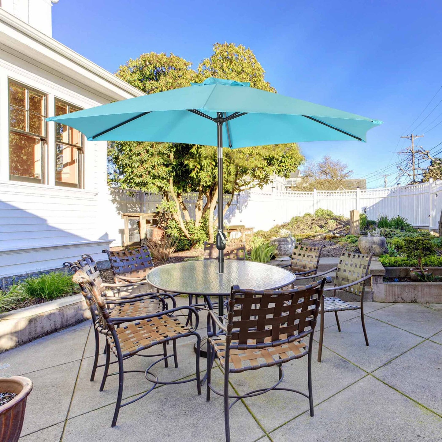 Unity 9.8-ft Aluminum Market Patio Umbrella