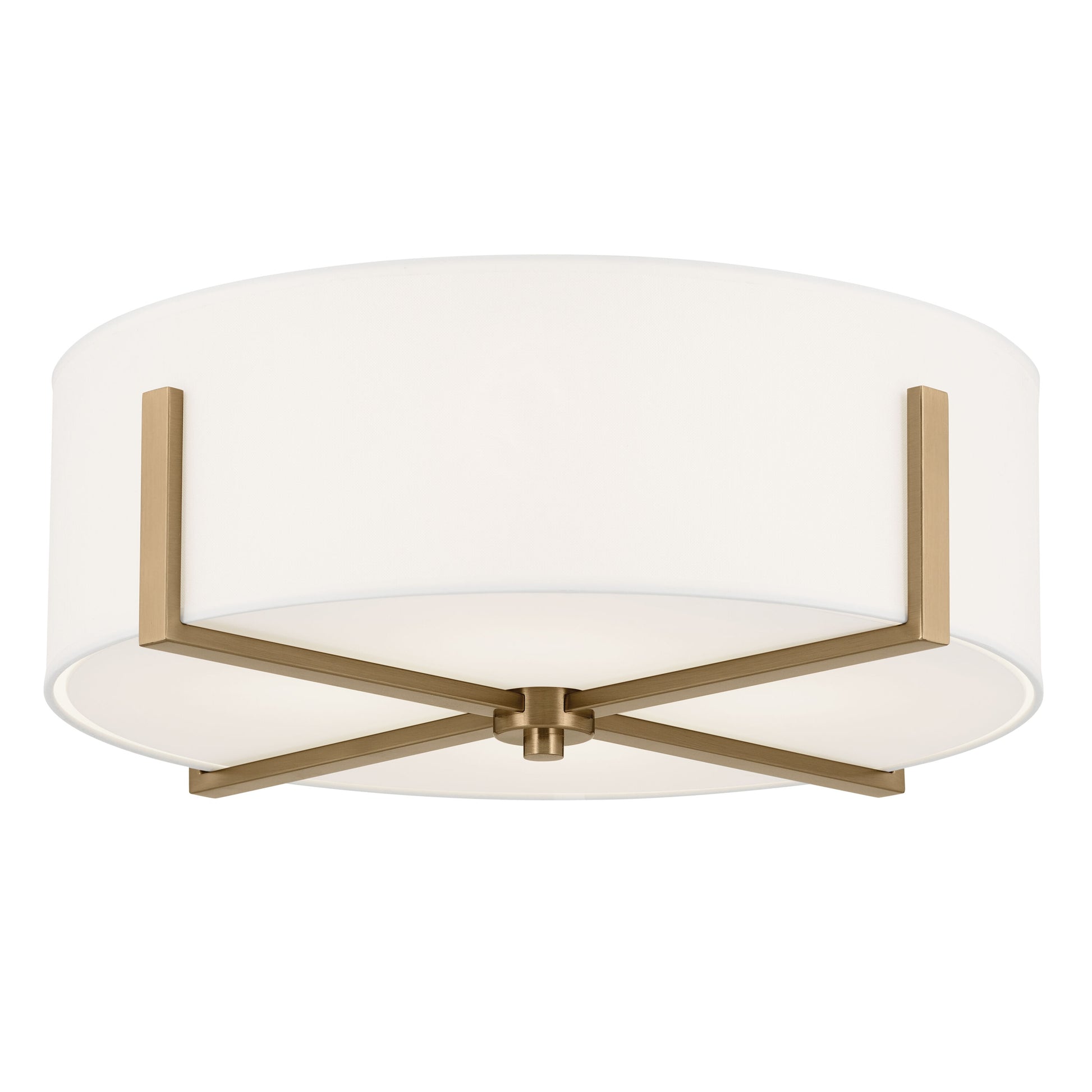Kichler Malen 4 -Light 20-in Gold Flush Mount Light 5384850