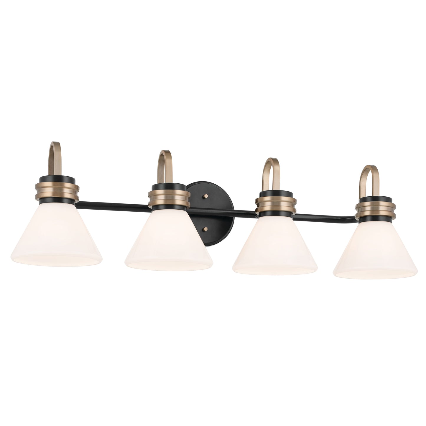 Kichler Farum 34-in 4 -Light Black Modern/contemporary Vanity light 5384831