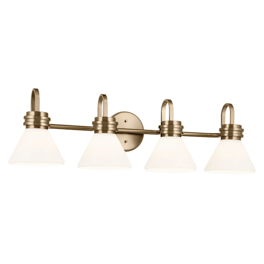 Kichler Farum 34-in 4 -Light Gold Modern/contemporary Vanity light 5384816