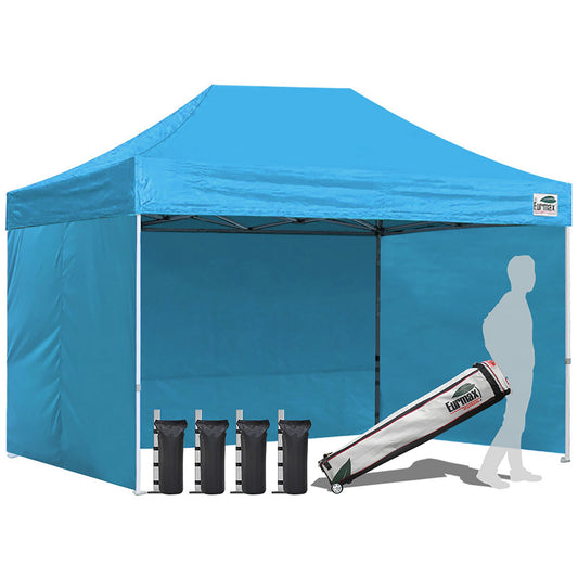 Eurmax 12-Feet x 8-Feet Rectangle SkyBlue Pop-up canopy