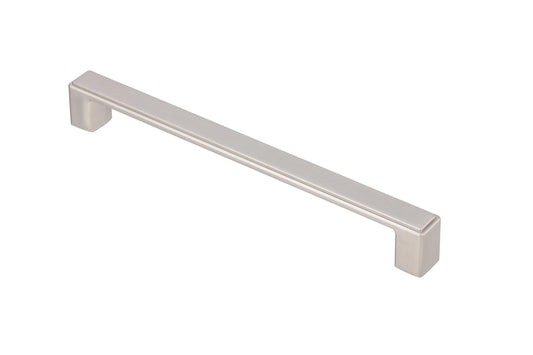 Kingsman Hardware Nepoli series 7-1/2-in (192Mm) Center to Center Brushed Nickel Rectangular Bar Drawer Pulls (20-Pack) NEPOLI-8-20