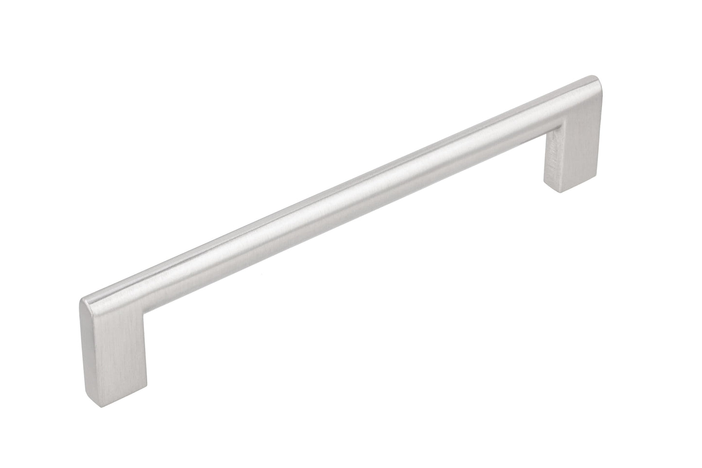 Kingsman Hardware Key series 6-1/4-in (160Mm) Center to Center Brushed Nickel Rectangular Bar Drawer Pulls (50-Pack) 861-6-50